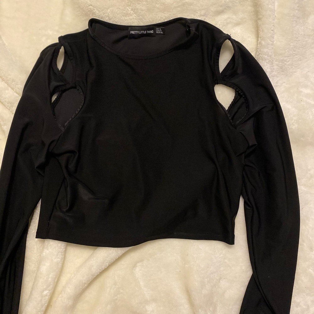 Black crop top